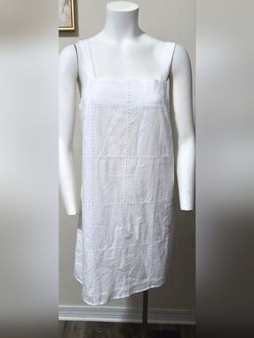 Banana Republic White Eyelet Sundress Sz S